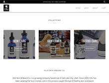 Tablet Screenshot of olioskin.com